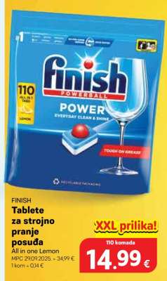 FINISH Tablete za strojno pranje posuđa