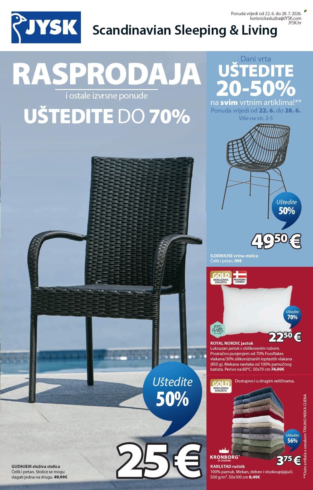 JYSK katalog - 22.06.2026. - 28.07.2026. Stranica 2