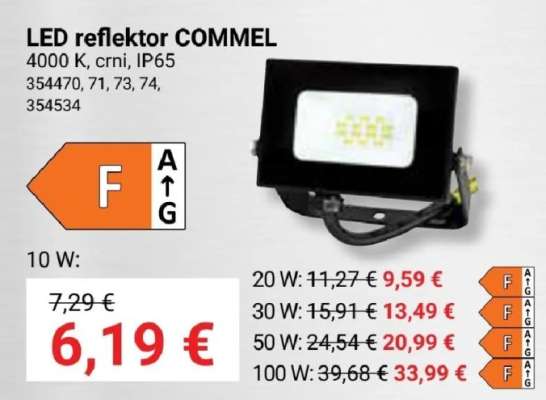 LED reflektor COMMEL
