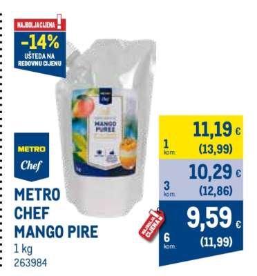 METRO CHEF MANGO PIRE