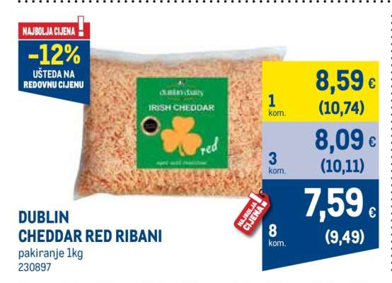 DUBLIN CHEDDAR RED RIBANI