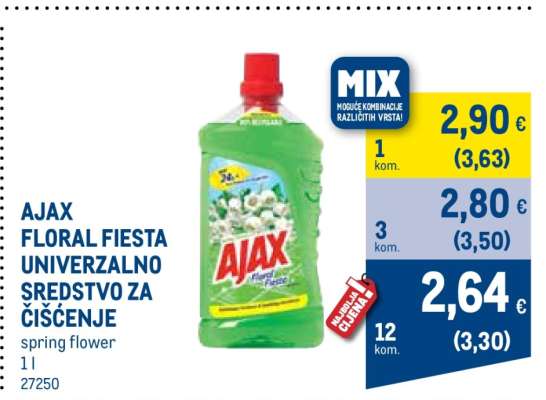 AJAX FLORAL FIESTA UNIVERZALNO SREDSTVO ZA ČIŠĆENJE
