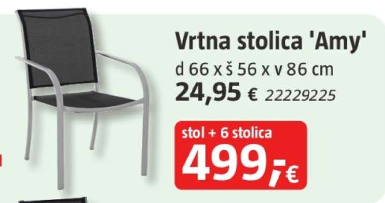 Vrtna stolica 'Amy'