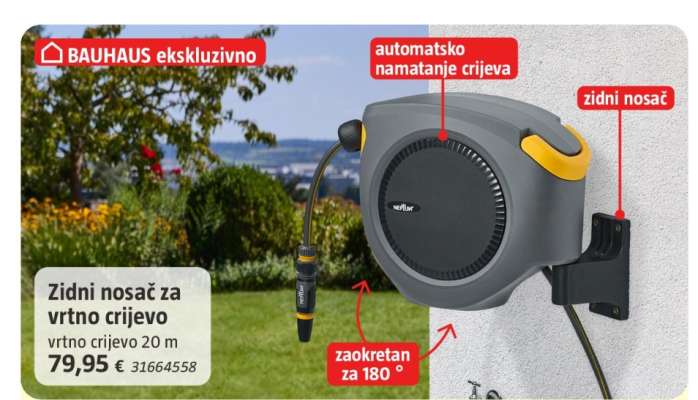 Zidni nosač za vrtno crijevo