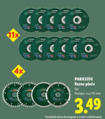 PARKSIDE Rezne ploče
