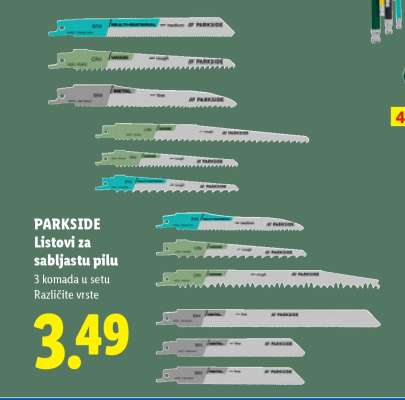 PARKSIDE Listovi za sabljastu pilu