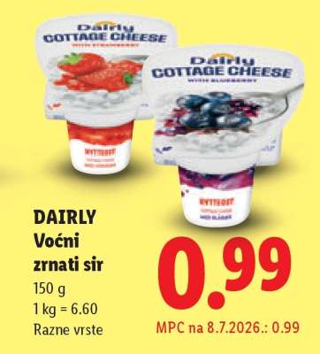 DAIRLY Voćni zrnati sir