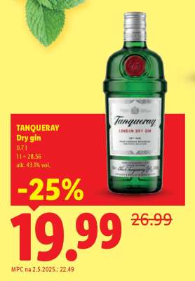 TANQUERAY Dry gin