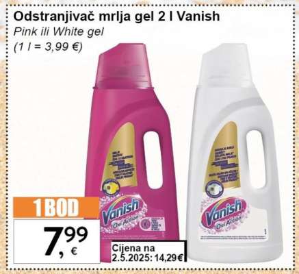 Odstranjivač mrlja gel 2 l Vanish