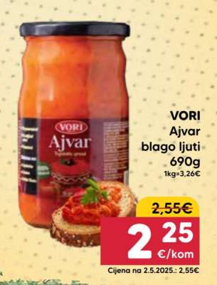 VORI Ajvar blago ljuti