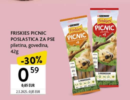 FRISKIES PICNIC POSLASTICA ZA PSE