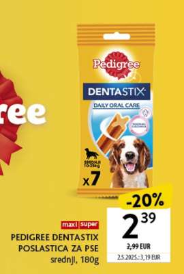 PEDIGREE DENTASTIX POSLASTICA ZA PSE