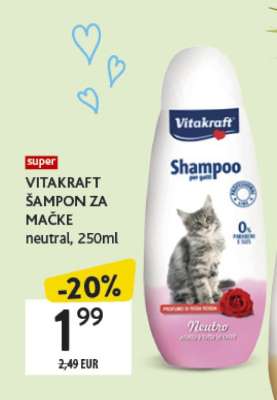 VITAKRAFT ŠAMPON ZA MAČKE neutral, 250ml