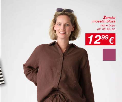 Ženska muselin bluza