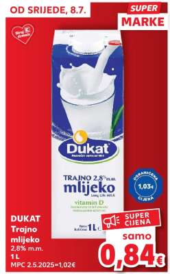 DUKAT TRAJNO MLIJEKO