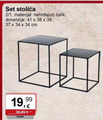 Set stolića
