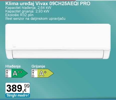 Klima uređaj Vivax 09CH25AEQI PRO