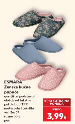 ESMARA Ženske kućne papuče