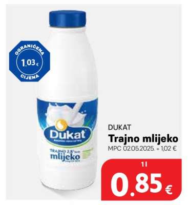 DUKAT TRAJNO MLIJEKO