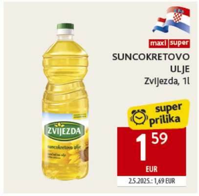 Suncokretovo ulje, Zvijezda, 1l