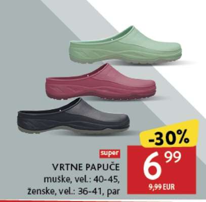 VRTNE PAPUČE