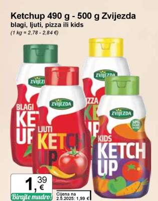 Ketchup 490 g - 500 g Zvijezda