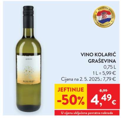 Vino Kolarić Graševina
