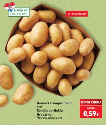 Domaći krumpir mladi