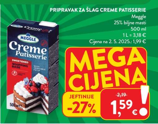 Pripravak za šlag Creme Patisserie