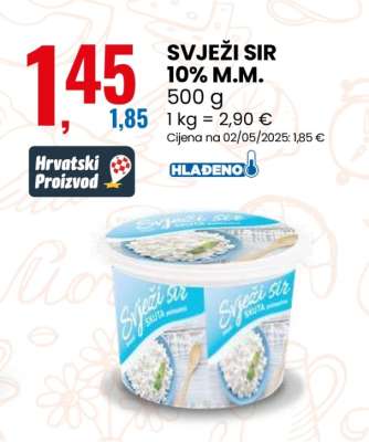 SVJEŽI SIR 10% M.M.
