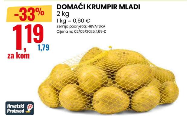 Domaći krumpir mladi