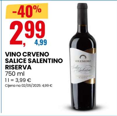 VINO CRVENO SALICE SALENTINO RISERVA