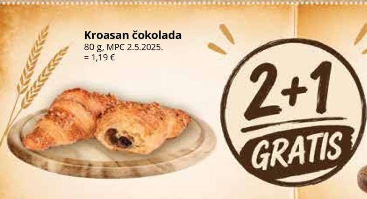 Kroasan čokolada