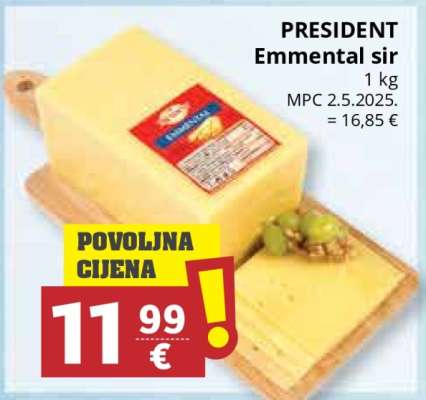 PRESIDENT Emmental sir