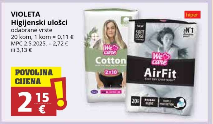 VIOLETA Higijenski ulošci