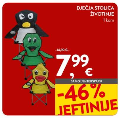 DJEČJA STOLICA ŽIVOTINJE