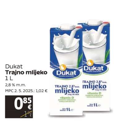 DUKAT TRAJNO MLIJEKO
