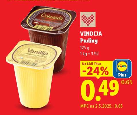 VINDIJA PUDING