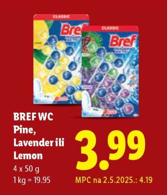 BREF WC Pine, Lavender ili Lemon