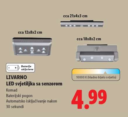 LIVARNO LED svjetiljka sa senzorom