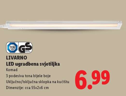 LIVARNO LED ugradbena svjetiljka