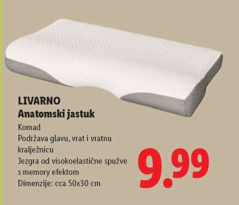 LIVARNO Anatomski jastuk