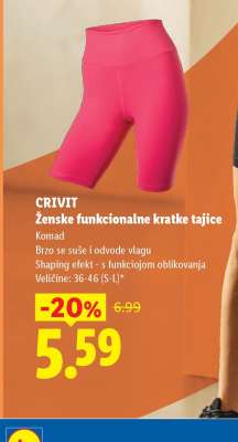 Ženske funkcionalne kratke tajice