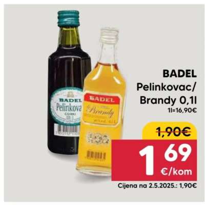 BADEL Pelinkovac/Brandy 0,1l