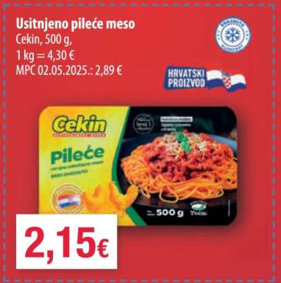 Usitnjeno pileće meso