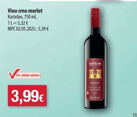 Vino crno Merlot