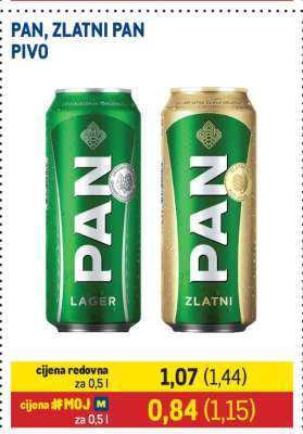 PAN, ZLATNI PAN PIVO