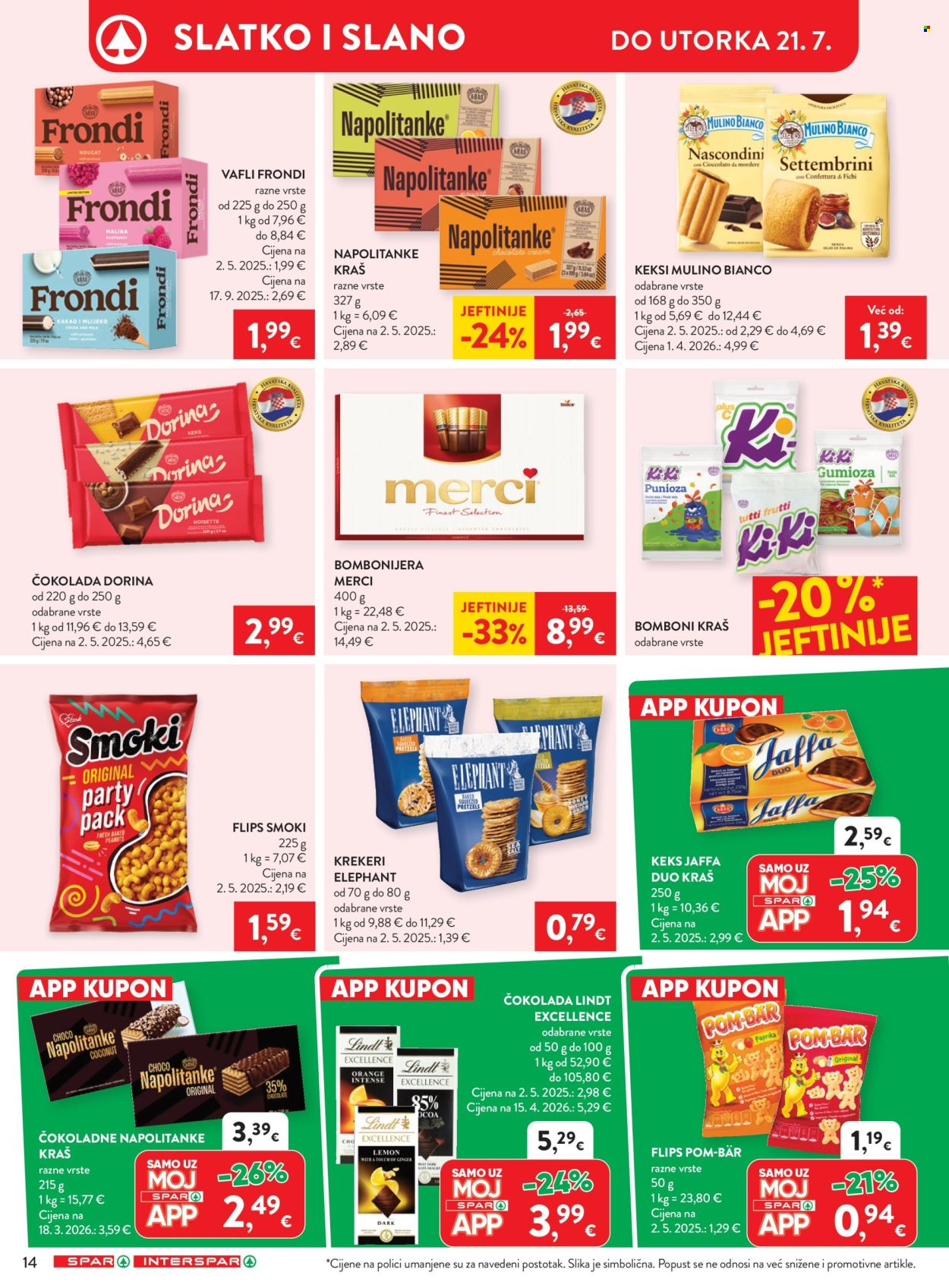 INTERSPAR katalog - 15.07.2026. - 21.07.2026. Stranica 19