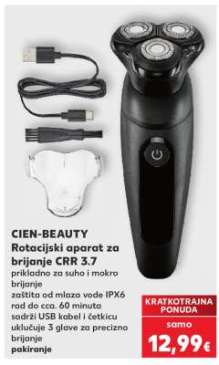 CIEN-BEAUTY Rotacijski aparat za brijanje CRR 3.7