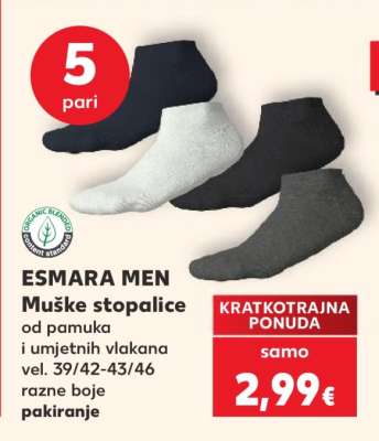ESMARA MEN Muške stopalice